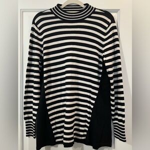 Black and White Striped Sweater